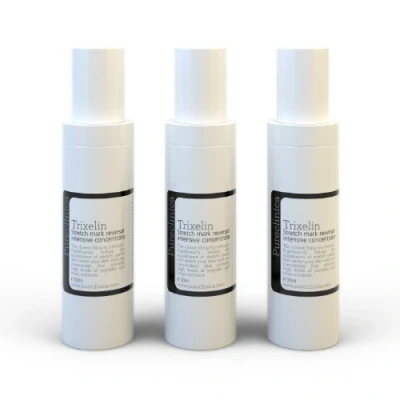 Image of Trixelin Intensive Stretch Mark Reversal Concentrate x 3 Bottles. an Extra Strength Version of The No.1 Rated Reduction Cream. Reduce Marks by up to 45%
