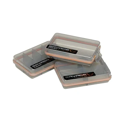 Image of Savage Gear 3 piece bait box set (pocket smoke kit) tackle bucket, fishing case,