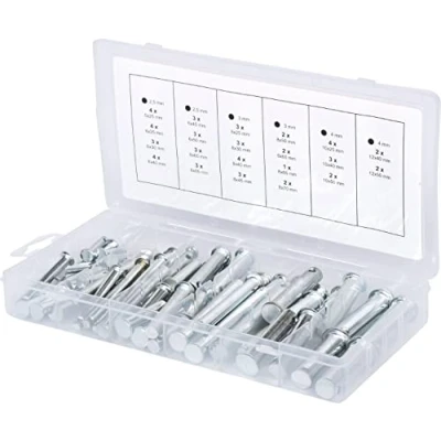 Image of KS Tools 970.0210 Security bolts assortment, Ø 5 12mm, 21 sizes, 60 pcs