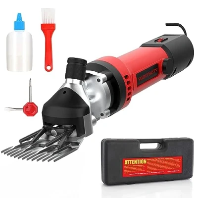 Image of Sheep Shears,550W Professional Electric Clipper,Animal Grooming Clippers for Alpacas Goats and More, 6 Speeds Heavy Duty Farm Livestock Haircut