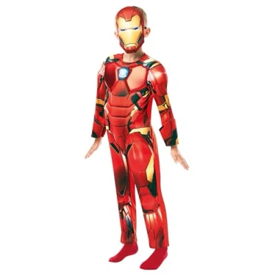 Image of Rubie&#039;s 640830L000 Iron Man Marvel Avengers Deluxe Child Costume, Boys, L