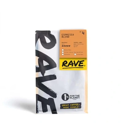 Image of Rave Coffee Espresso Blend Nº 4, Grind Freshly Roasted Ground 250g