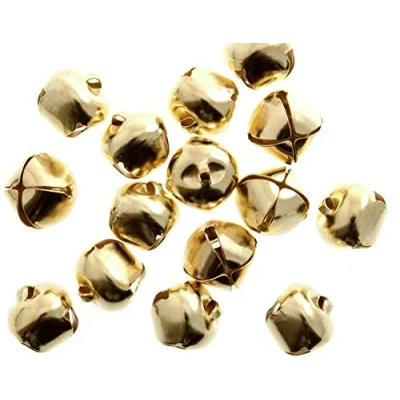 Image of 100 Gold 15mm Jingle Bells for Crafts Craft