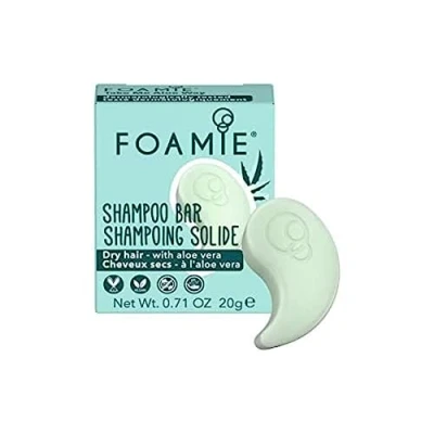 Image of FOAMIE Travel Sized Body Bar, Moisturising Aloe Vera for Hydration and Shine, PH Balanced, Soap Free, No Sulphates or Parabens. Made in the UK.