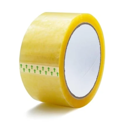 Image of RAYLU PAPER® 66m x 50mm Wide Heavy Duty Extra Strong Paper Rolls Packing Tape for Shipping Box Packaging (Pack of 1, Clear)