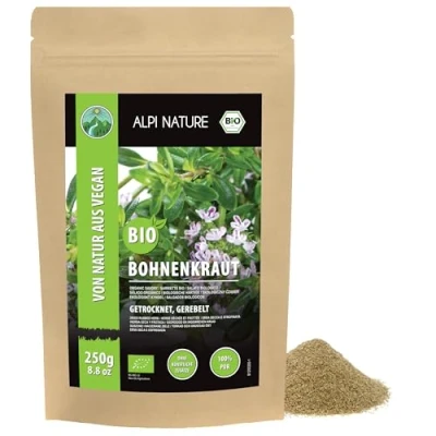 Image of Organic Savory Dried (250g, 8.8oz), Rubbed Savory, from Controlled Cultivation, Laboratory Tested, 100% Pure and Natural