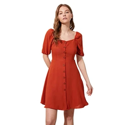 Image of Trendyol FeMan Mini A line Regular fit Woven Dress