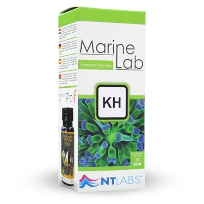 Image of NT Labs Marine Lab Carbonate Hardness (KH) Test Kit, Aquarium Water Testing Accurate Results, Contains up to 50 Tests.