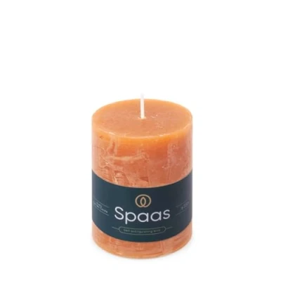 Image of Spaas Rustic Pillar Candle 70/95 mm 35h, Orange