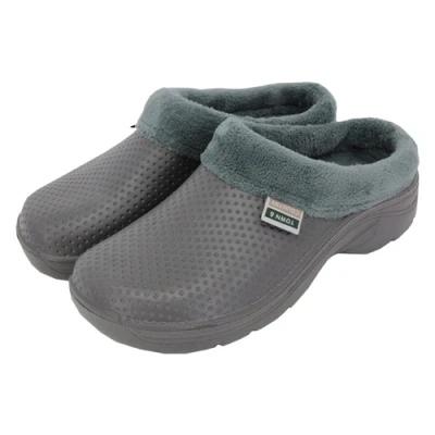 Image of Town &amp; Country Fleecy Cloggies Charcoal Size 11