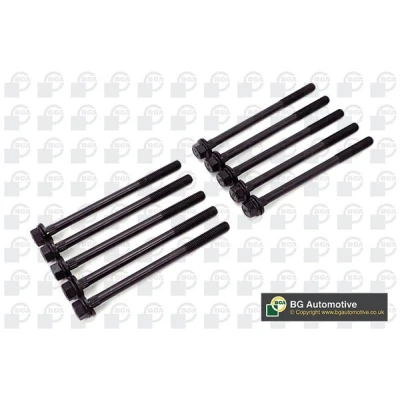 Image of 7131487226x10 Cylinder Head Bolt Kit BGA BK3376 Male Hex 10 MINI: Hatchback, Convertible, FIAT: 500X