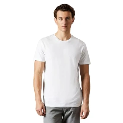 Image of Burton Mens Crew Neck T Shirt (Pack of 3) (L) (White)
