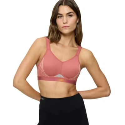 Image of triaction by Triumph Cardio FLOW Extreme support High sports bra, Women&#039;s, Size: 38A, Salsa