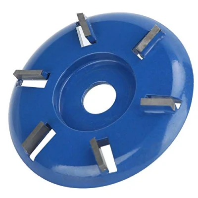 Image of Wood Carving Disc, Steel 6 Teeth Power Disc Tool Milling Cutter Woodworking Angle Grinder Accessories for Woodworking(#2)