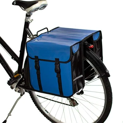 Image of BikyBag Classic CW Waterproof Bicycle Double Pannier Bag Cycle Bike Shopping (Blue)