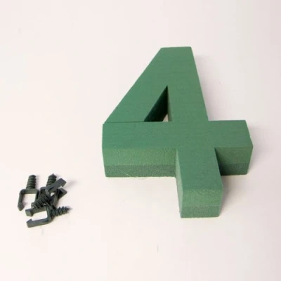 Image of Oasis Floral Foam Numbers 0,1,2,3,4,5,6,7,8,9 Available (Number 4)