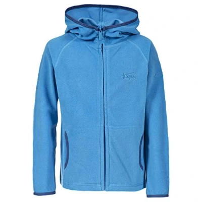 Image of Trespass Melvin, Cobalt, 2/3, Ultralight Microfleece with Hood 150gsm for Kids / Boys, Age 2 3, Blue