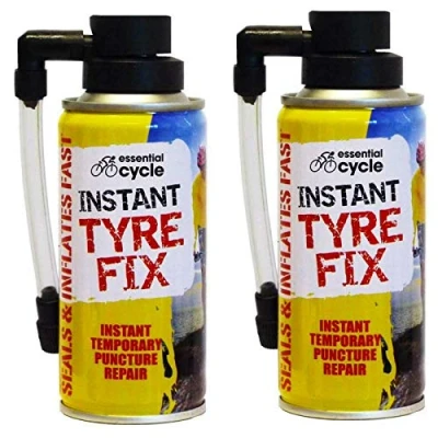 Image of SDMAX Bicycle Cycle Tyre Fix Spray Sealing Inflates Sealants Inner Puncture Pack Of 2 200ml