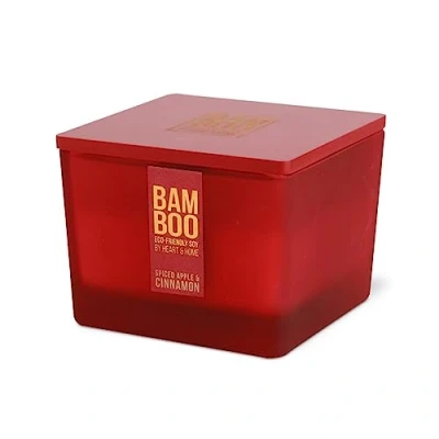 Image of Bamboo Centerpiece Candle (Spiced Apple &amp; Cinnamon)