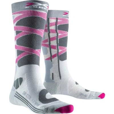 Image of X Socks Women&#039;s Ski Control 4.0 Socks, Grey Melange/Charcoal, 37/38 (M)