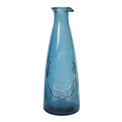 Image of Dexam Sintra Recycled Glass Carafe Ink Blue