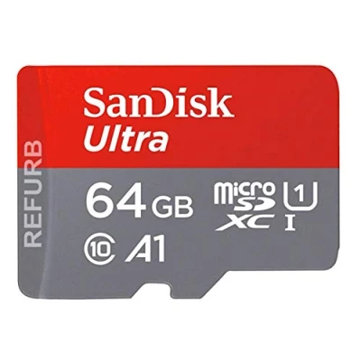 Image of SanDisk Ultra 64GB Imaging microSDXC Memory Card + SD Adapter up to 100 MB/s, Class 10, U1, A1 (Renewed)