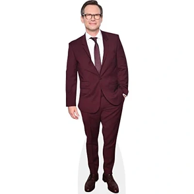 Image of Christian Slater (Burgundy Suit) Life Size Cutout