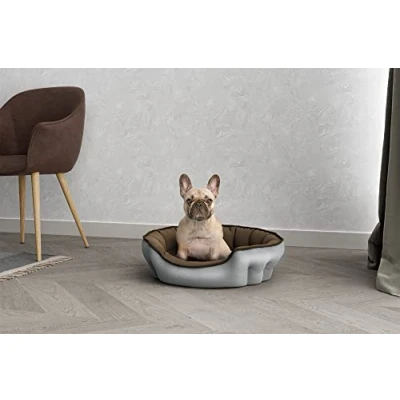 Image of Italian Bed Linen Enjoy Pet for Dogs and Cats, Light Grey/Taupe 59 x 53 cm