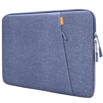 Image of JETech Laptop Sleeve for 13.3 Inch MacBook Air/Pro, 14 Pro M4 / M3 M2 M1 2021 2024, 13 13.6 Notebook, Waterproof Shock Resistant Bag Case with Accessory Pocket (Purple)