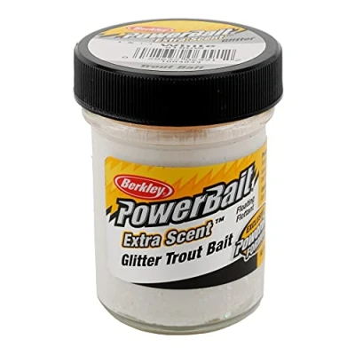 Image of Berkley Select glitter troutbait &#039;White&#039; Powerbait