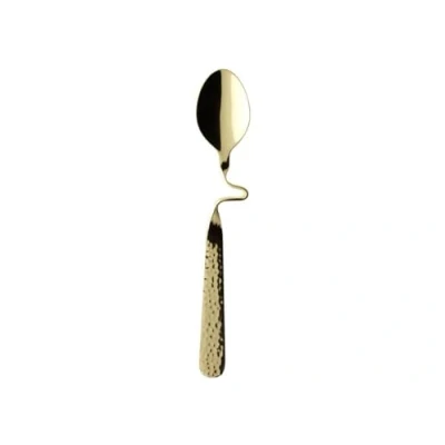Image of Villeroy &amp; Boch New Wave Caffè Spoon 17.5 cm Gold Plated After Dinner Tea