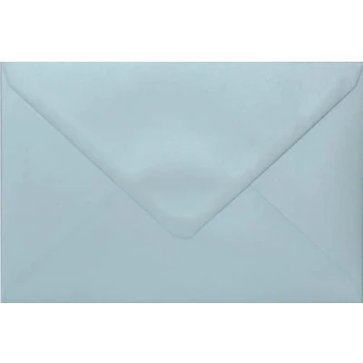 Image of C6 Coloured envelopes for A6 Greeting Cards Wedding Invitation Crafts 114x162mm Pack of 24 (Pearl Baby Blue)