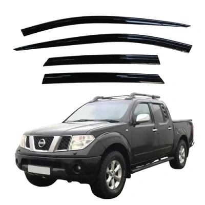 Image of AUTO CLOVER Wind Deflectors Set for Nissan Navara D40 2005 2015 Double Cab (4 pieces)