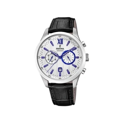 Image of Festina Mens Chronograph Quartz Watch with Leather Strap F16996/2