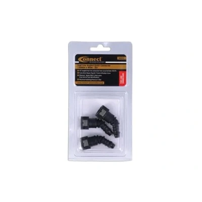 Image of Connect 34231 45 Angled Fuel Line Quick Connectors 7.89 x 8mm 3pc