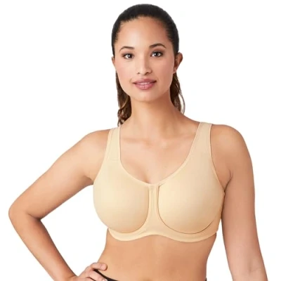 Image of Wacoal Women&#039;s Underwire Sport Bra Off White 36E