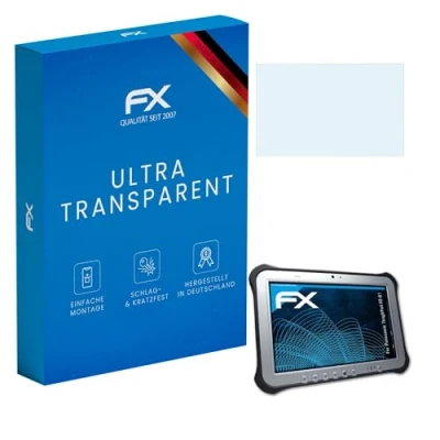 Image of atFoliX Screen Protection Film compatible with Panasonic ToughPad FZ G1 Protector, ultra clear FX Protective (2X)