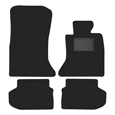 Image of Nicoman Spaghetti All Weather Fully Tailored Car mats Fit【5 Series Saloon/Estate F10/F11 Facelift Year 2013 2017】(Full Set 4 Piece,Black)
