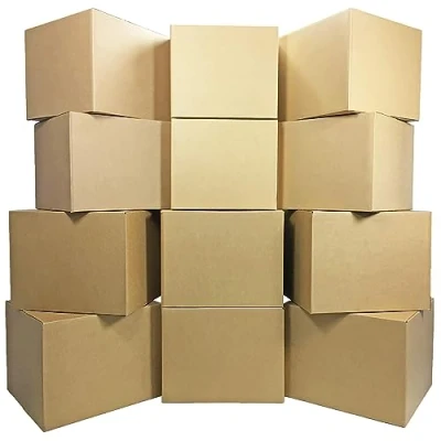 Image of W.E. Roberts 30 x Thick Removal Packaging Storage Cardboard Boxes Double Wall 18 12 12/457 305 305mm