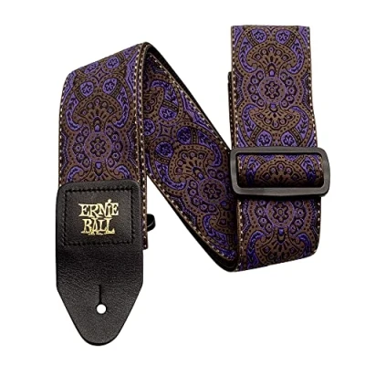 Image of Ernie Ball Purple Paisley Jacquard Guitar Strap