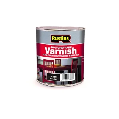 Image of Rustins Polyurethane Varnish Walnut Gloss 500ml