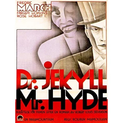 Image of Wee Blue Coo Vintage Film Movie Advert Dr Jekyll &amp; Mr Hyde Art Print Poster Wall Decor 12X16 Inch