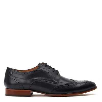 Image of Base London Barbera Brogues Mens Black Size UK 7