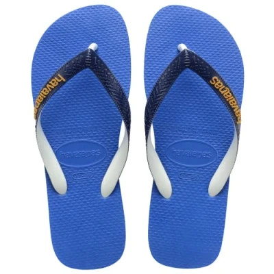 Image of Havaianas Unisex Top Mix Flip Flops, Blue Star, 1/2 UK