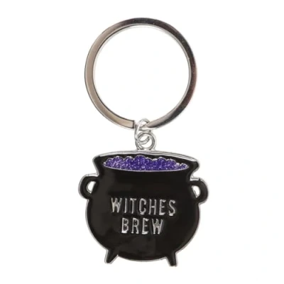 Image of Something Different Wholesale Witchy Accessories: Halloween Keychain UK with Cauldron shaped Keyring Magic themed Keychain, Perfect Witches Brew Gift