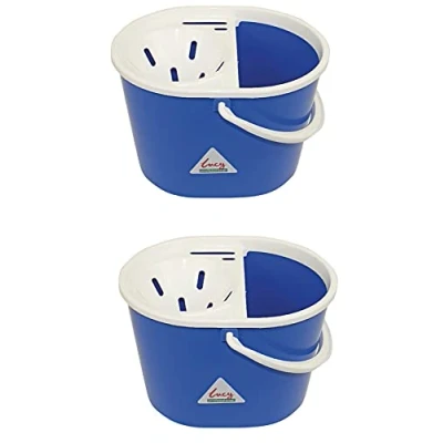 Image of 2 X Lucy 15 Litre Mop Bucket Blue L1405292