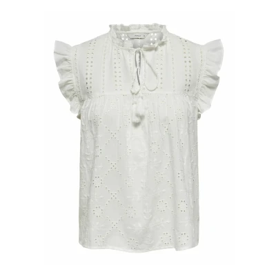 Image of ONLY Marcel Blouse, Women&#039;s, Size: XS, Cloud dancer