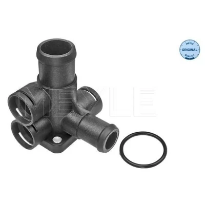 Image of 037121132A, 037121132B Coolant Flange MEYLE 100 121 1026 with seal ORIGINAL Quality VOLKSWAGEN: Transporter 4, GOLF 2, 1 Cabriolet