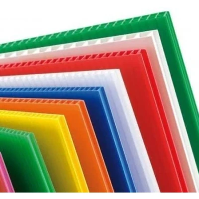 Image of 10 A1 Sheets of Bright Yellow high Impact corex Plastic Polypropylene Fluted Display Board. 700gsm 4mm by Vesey Gallery