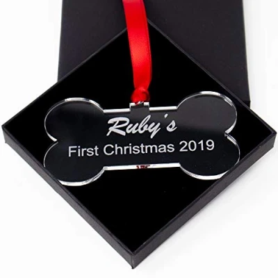 Image of Crafty Gift Company Personalised Dog Bauble Christmas Tree Decoration